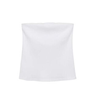 Donni white cotton tube top